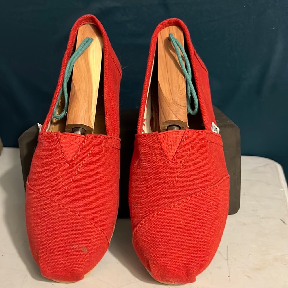 Rona Red Alpargata Recycled Cotton Espadrille Shoes
